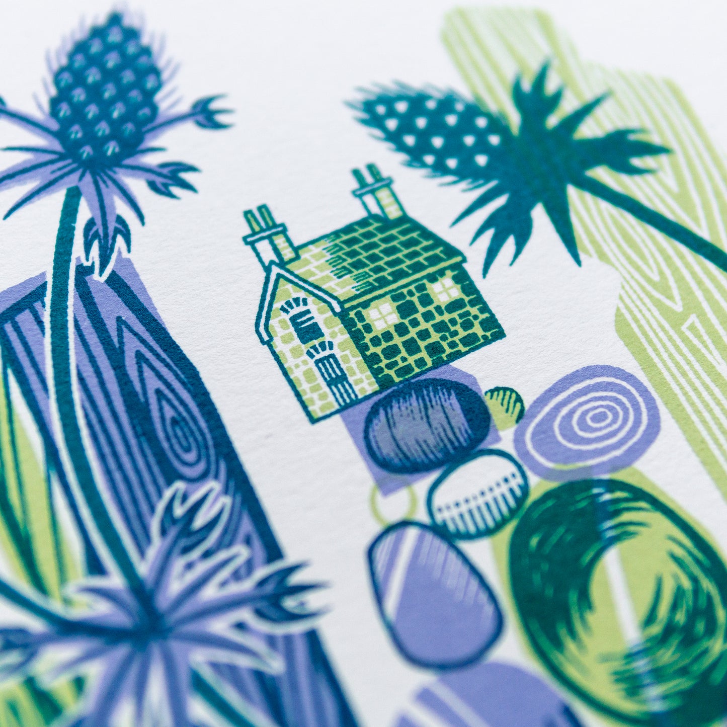 "Sea Holly House" unframed screenprint, limited edition