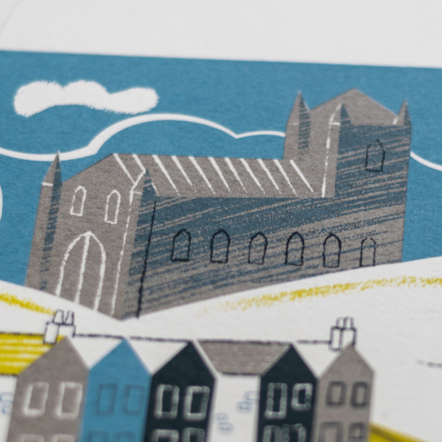 "The Harbour Crane" limited edition hand pulled unframed screenprint