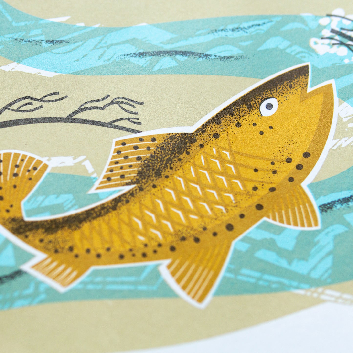 "The Test at Freefolk" limited edition hand pulled unframed screenprint