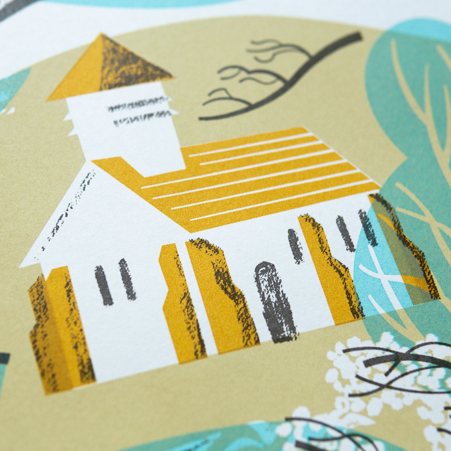 "The Test at Freefolk" limited edition hand pulled unframed screenprint